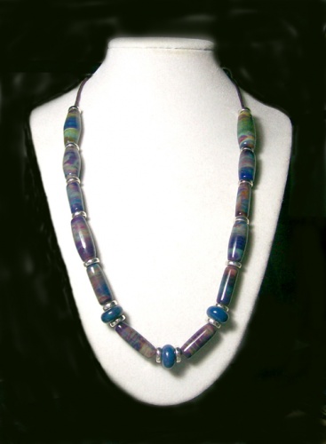 Dark Multicolor glass Necklace