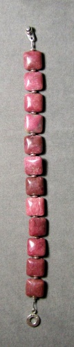 Raspberry -colored Rhodonite Bracelet